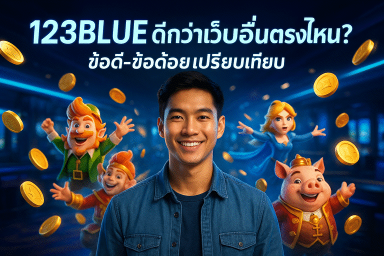 123BLUE ดีกว่าเว็บอื่นตรงไหน? ข้อดี-ข้อด้อยเปรียบเทียบ