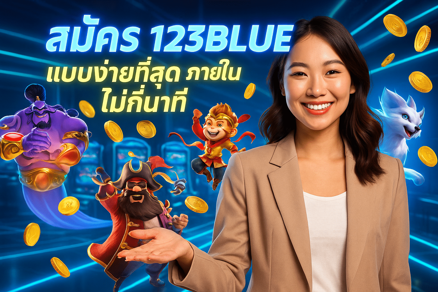 สมัคร 123BLUE แบบง่ายที่สุด ภายในไม่กี่นาที