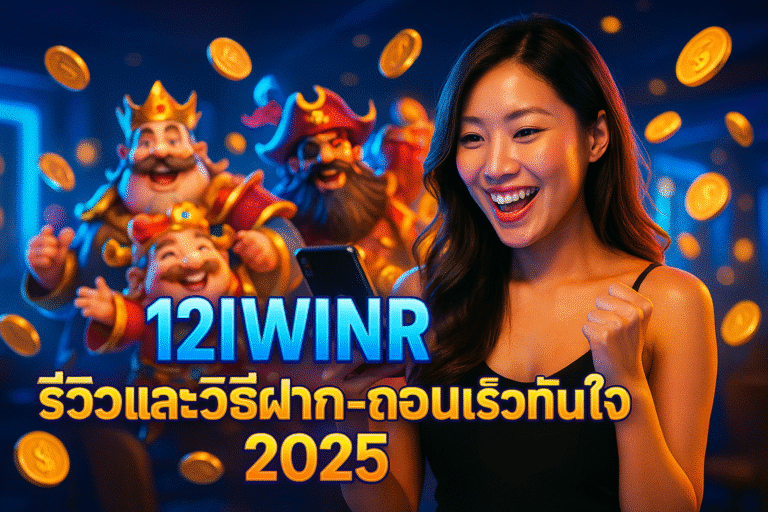 12IWINR รีวิวและวิธีฝาก-ถอนเร็วทันใจ 2025